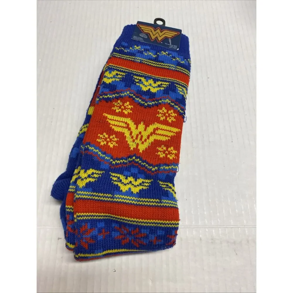 Wonder Woman Long Socks Size 10-13 DC Comics Brand New. One Pair Sweater Socks